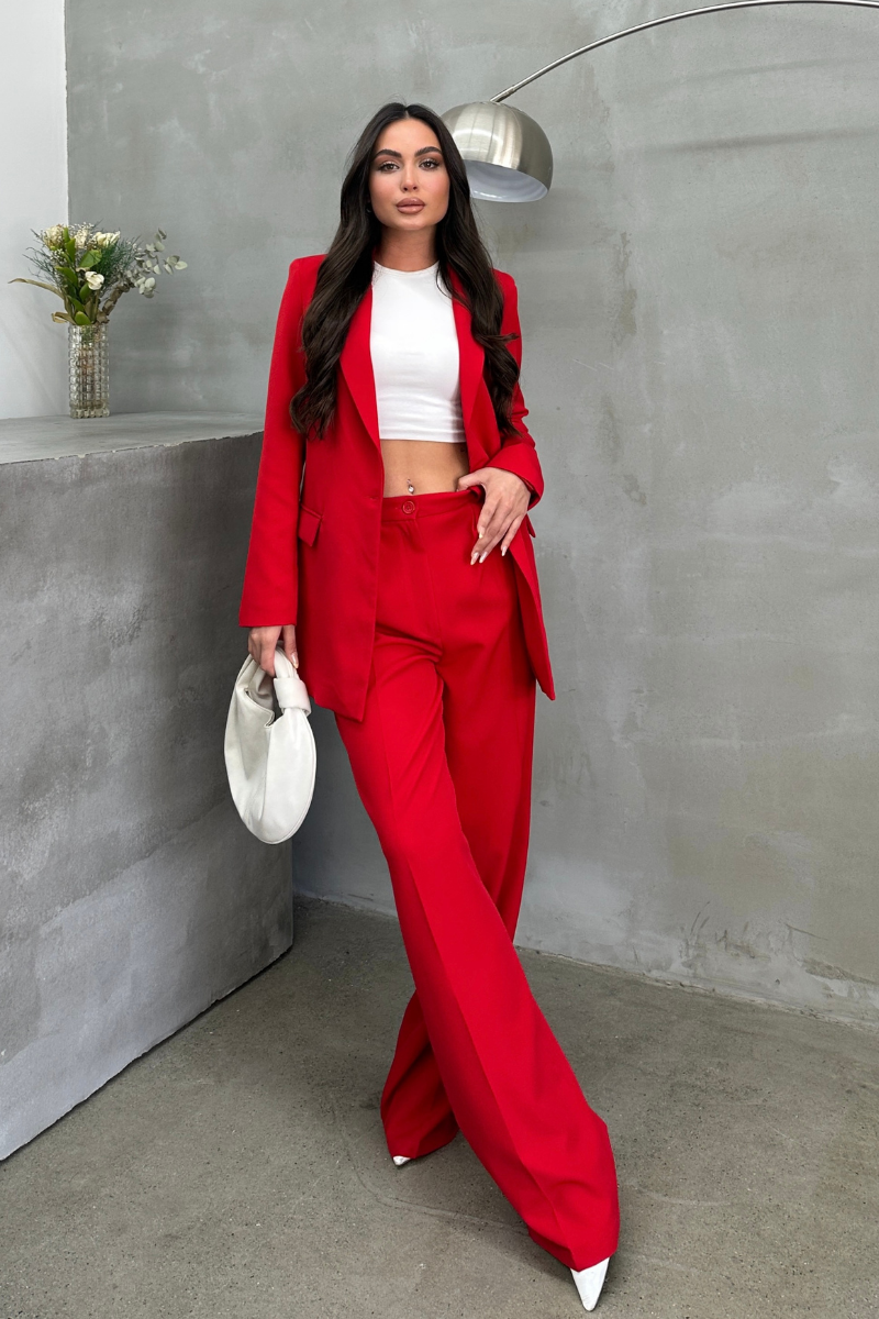 Kadın Blazer Ceket Rahat Kalıp Astarlı Tek Düğmeli Ceket